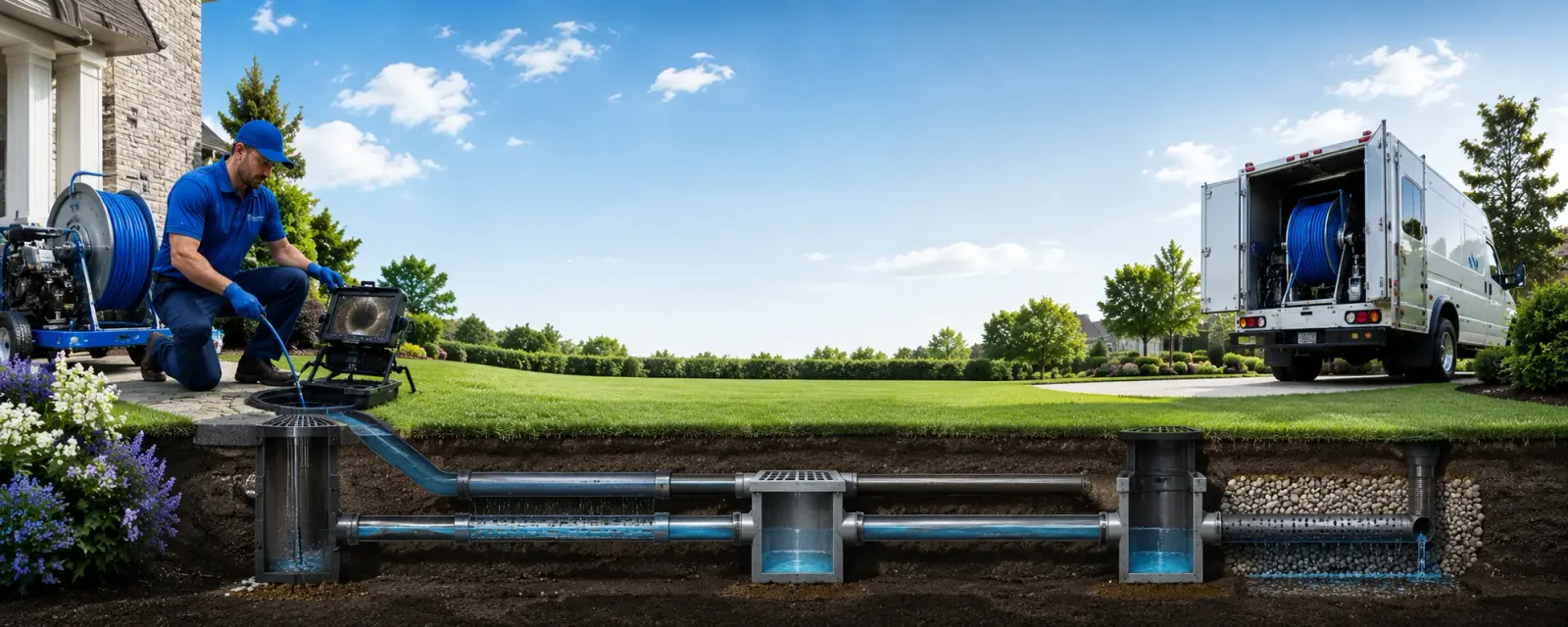 Outdoor drain cleaning information for Lapel, IN